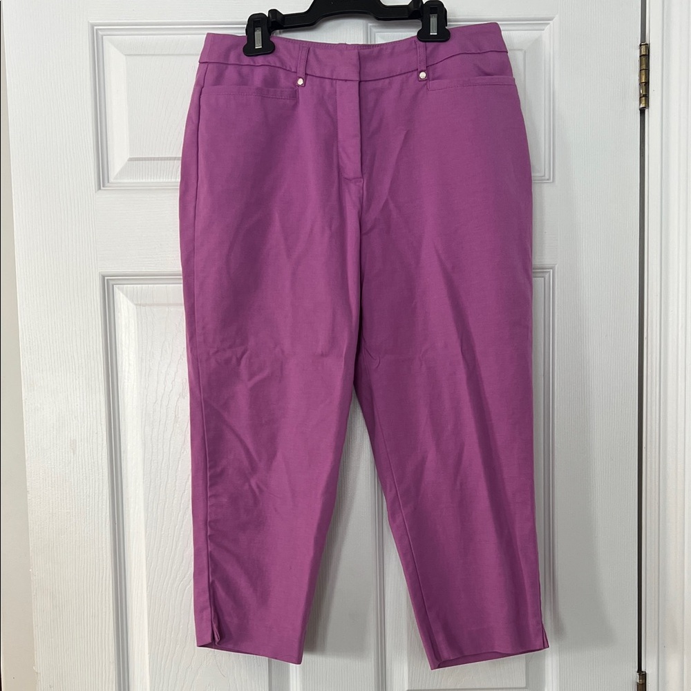 Allison Daley Petite Vibrant Magenta Pants